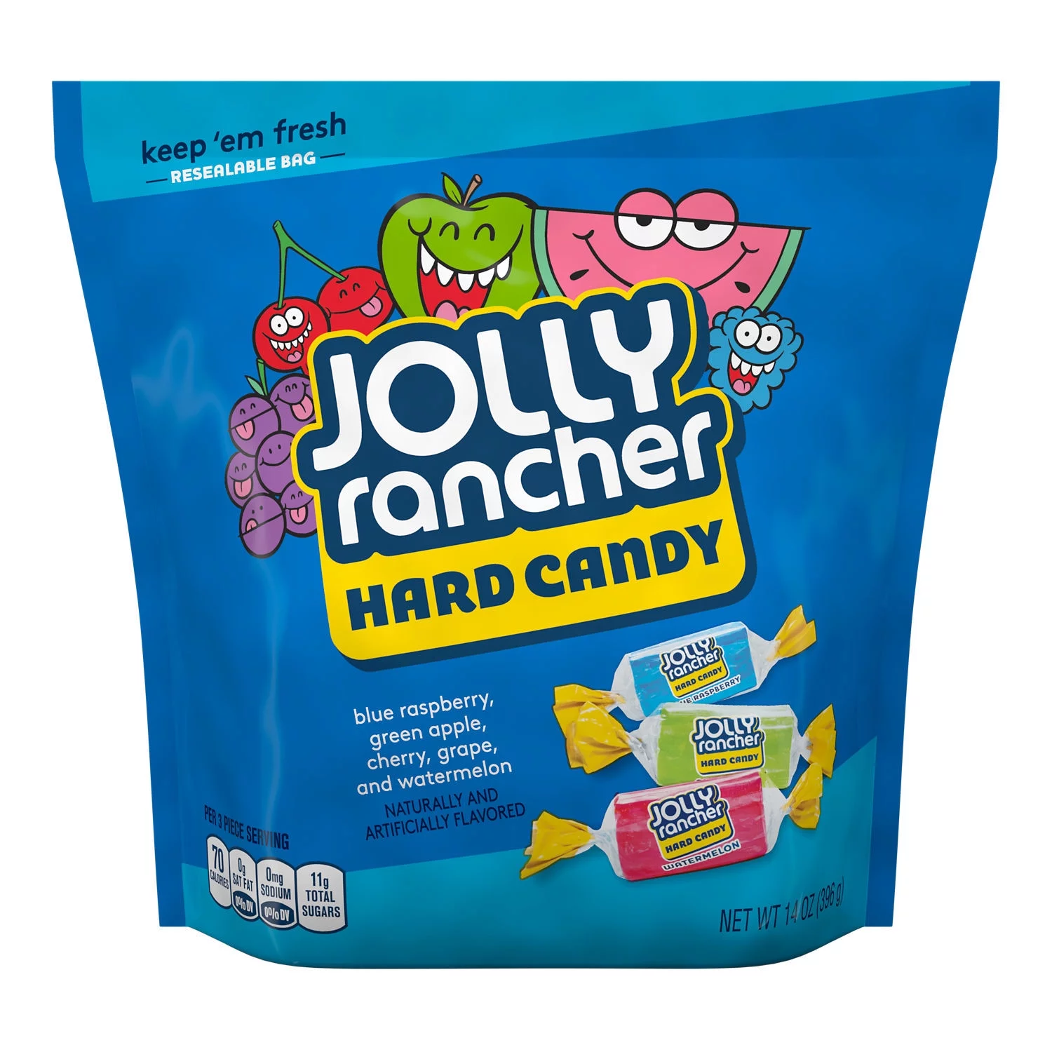 how many jolly ranchers in a bag