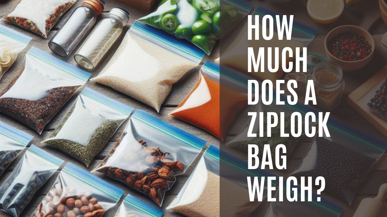 how much does a ziplock bag weigh