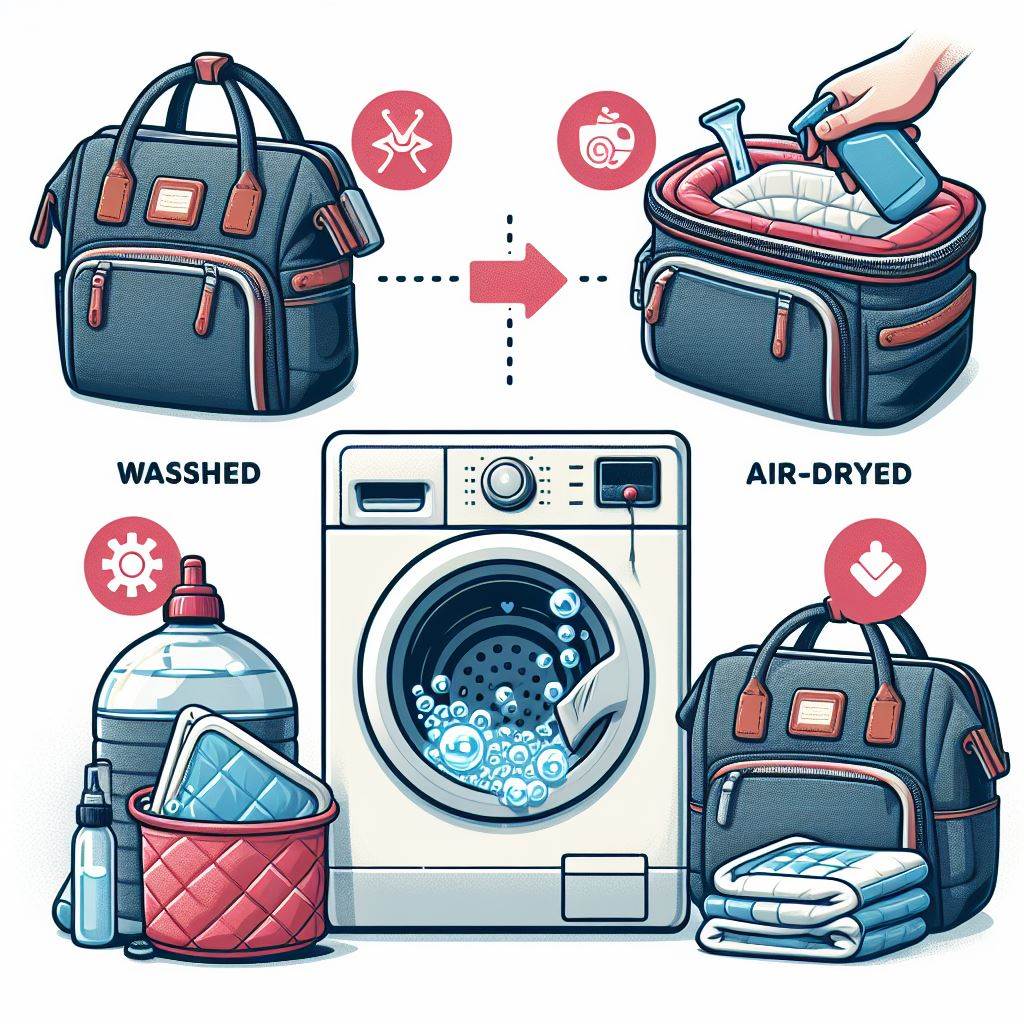how to wash diaper bag